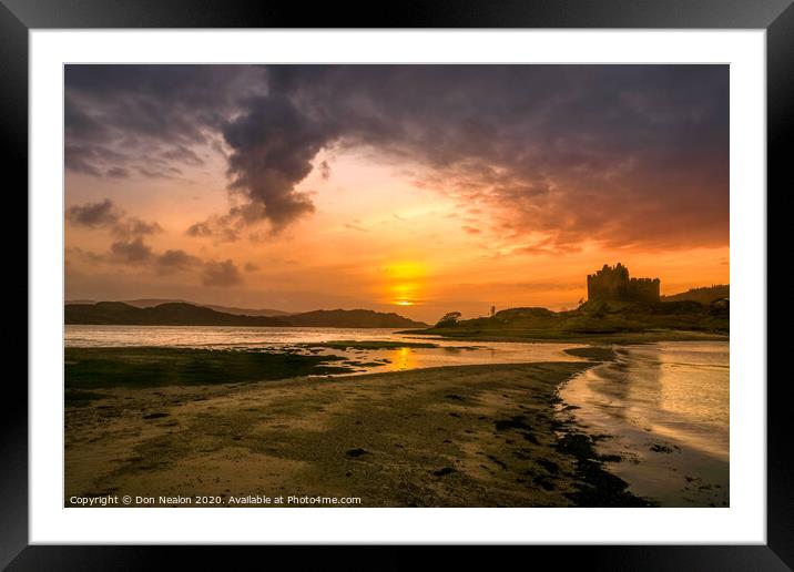 Majestic Ruins of Castle Tioram Framed Mounted Print by Don Nealon