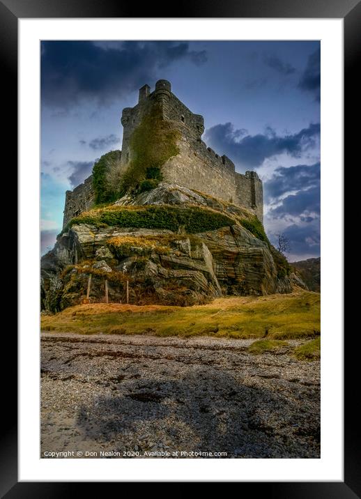 Majestic Castle Tioram Framed Mounted Print by Don Nealon