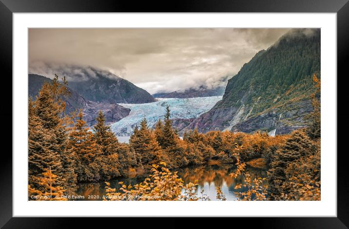 Magnificent Mendenhall Framed Mounted Print by Pete Evans
