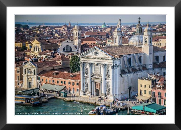Grand Canal Venice Framed Mounted Print by Pete Evans
