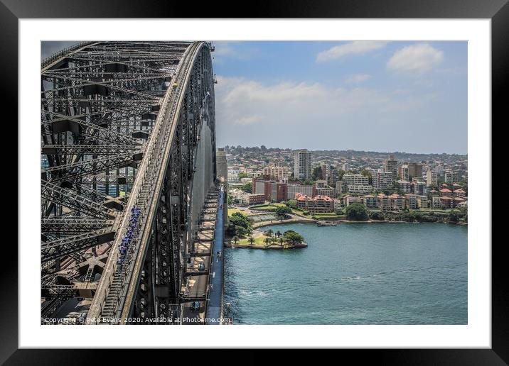 The Bridge Climb Framed Mounted Print by Pete Evans