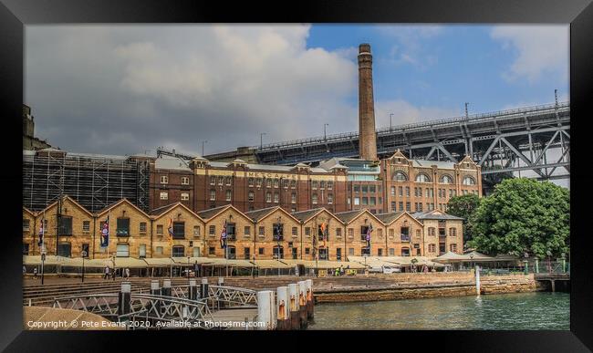 The Rocks District Framed Print by Pete Evans