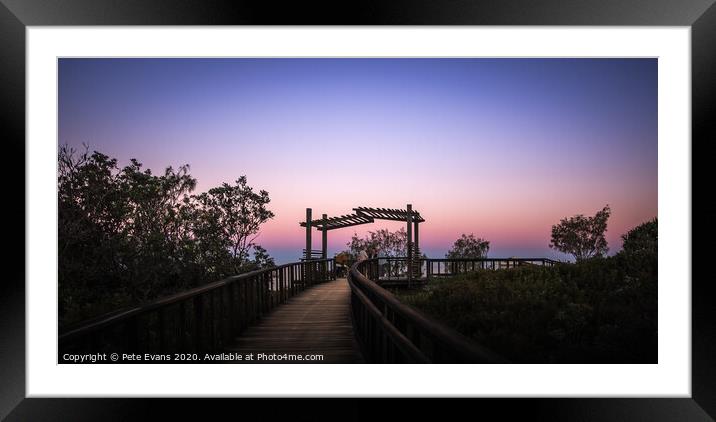 Sunset Magic Framed Mounted Print by Pete Evans
