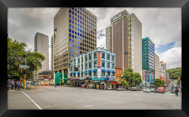 Downtown Auckland Framed Print by Pete Evans