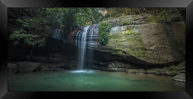 Serenity Falls Framed Print by Pete Evans