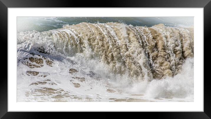 Crashing Waves Framed Mounted Print by Pete Evans