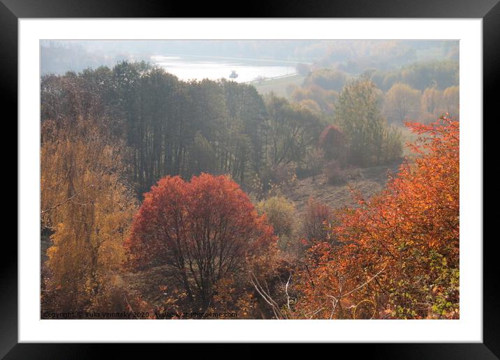 A view over the river Framed Mounted Print by Yulia Vinnitsky