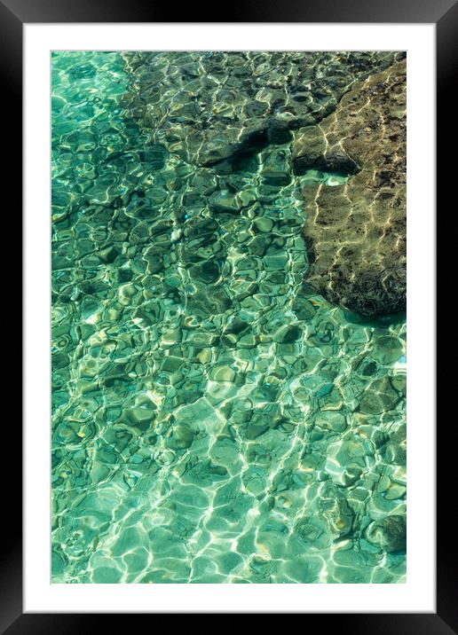 Sea surface from Spain  Framed Mounted Print by Arpad Radoczy