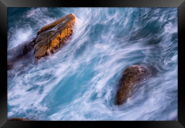 Long exposure picture from ocean Framed Print by Arpad Radoczy