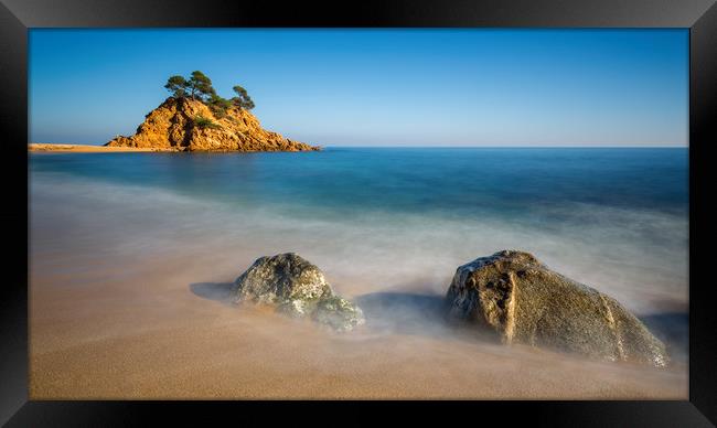 Spanish coastal in Costa Brava Framed Print by Arpad Radoczy