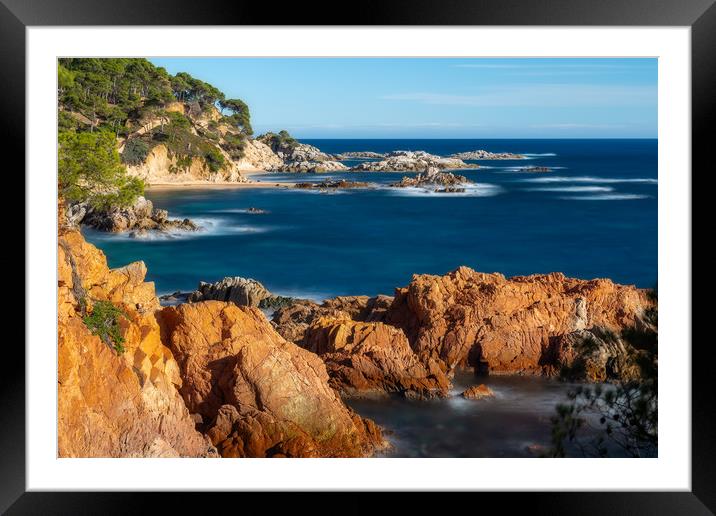 Spanish Costa Brava Framed Mounted Print by Arpad Radoczy