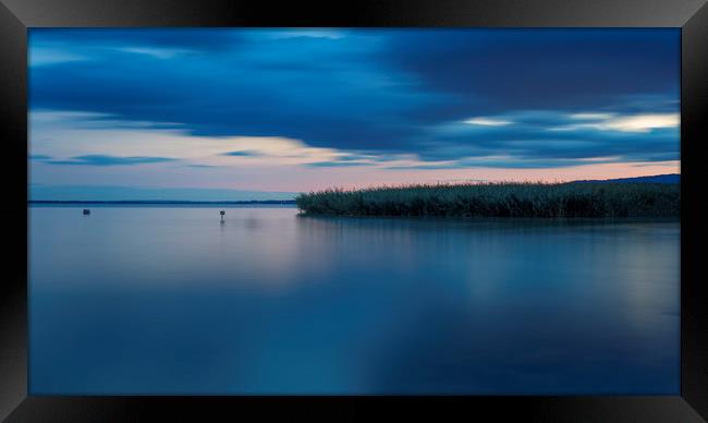 Long exposure picture from the lake Balaton Framed Print by Arpad Radoczy