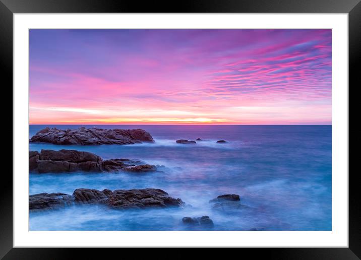 Dreamy sunrise landscape Framed Mounted Print by Arpad Radoczy