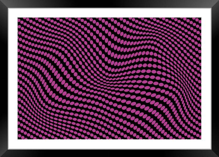 Abstract vector background, with waves, repetitive lines Framed Mounted Print by Arpad Radoczy
