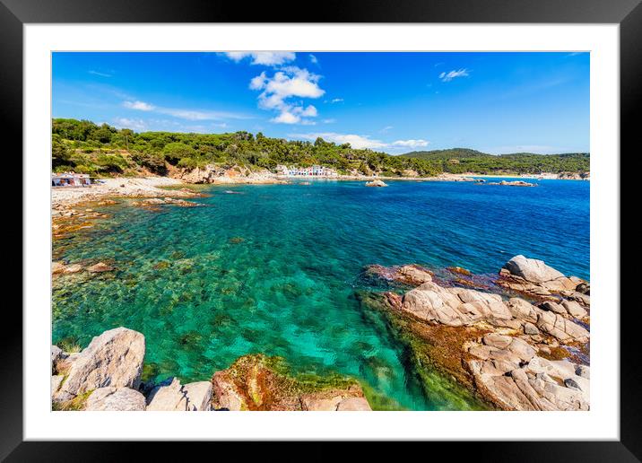 Costa Brava landscape Framed Mounted Print by Arpad Radoczy