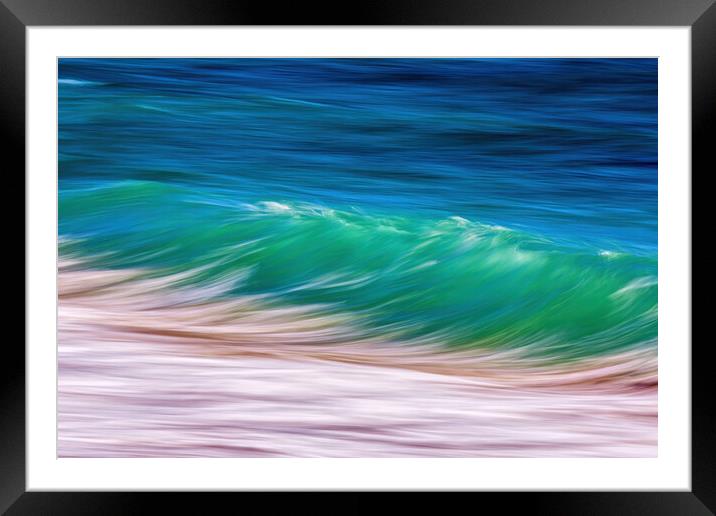 Long exposure waves Framed Mounted Print by Arpad Radoczy