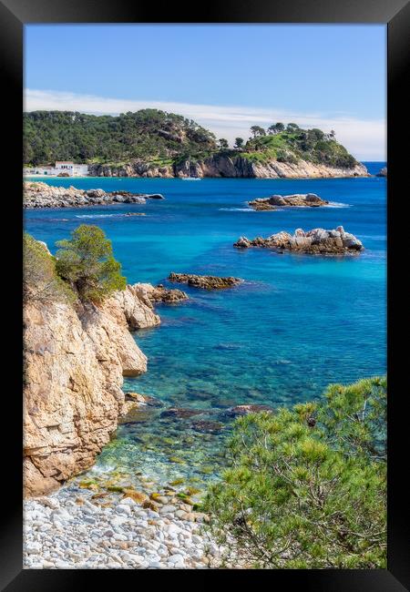 Costa brava landscape picture from a Spain Framed Print by Arpad Radoczy