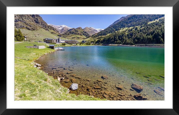 Nice valley from Spain, mountain Pyrenees ( Vall d Framed Mounted Print by Arpad Radoczy
