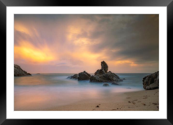 Long exposure coastal picture Framed Mounted Print by Arpad Radoczy