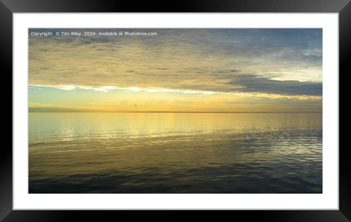 Baltic Sea Sunrise #1 Framed Mounted Print by Tim Riley