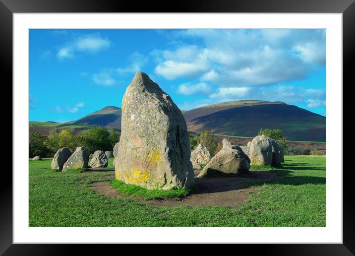Castlerigg Stone Circle, Cumbria UK  Framed Mounted Print by Roger Driscoll