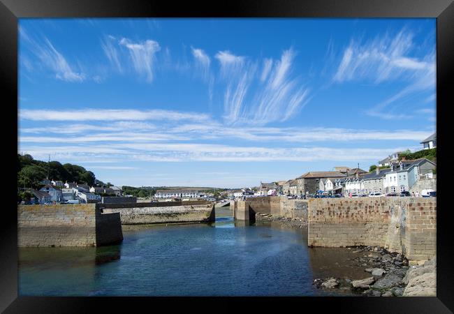 Porthleven Harbour, Cornwall  Framed Print by Roger Driscoll