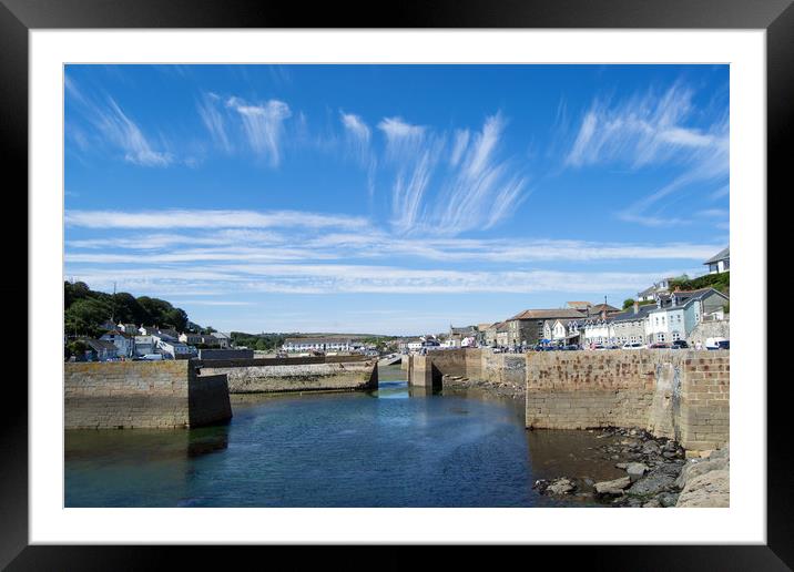 Porthleven Harbour, Cornwall  Framed Mounted Print by Roger Driscoll