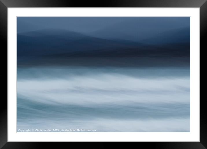 Breaking storm Framed Mounted Print by Chris Lauder