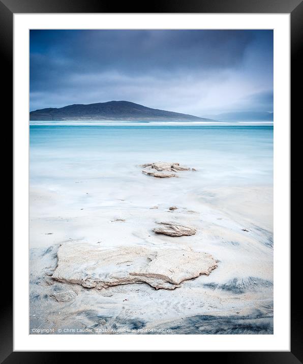 The Alluring Seilebost Beach Framed Mounted Print by Chris Lauder