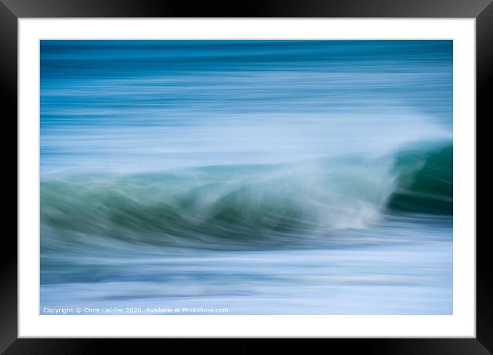 Atlantic wave impressions II Framed Mounted Print by Chris Lauder