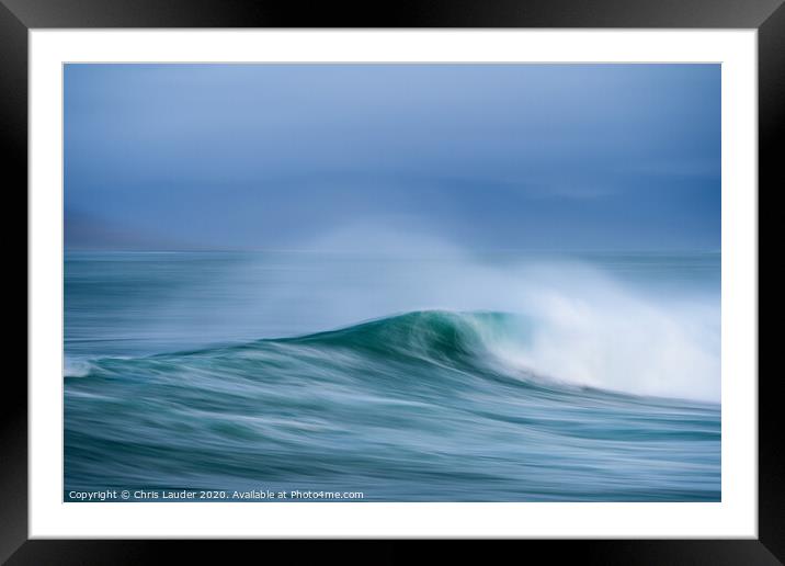 Atlantic wave impressions III Framed Mounted Print by Chris Lauder