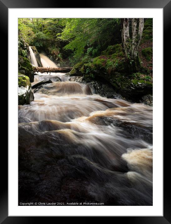 Acharn Falls Framed Mounted Print by Chris Lauder
