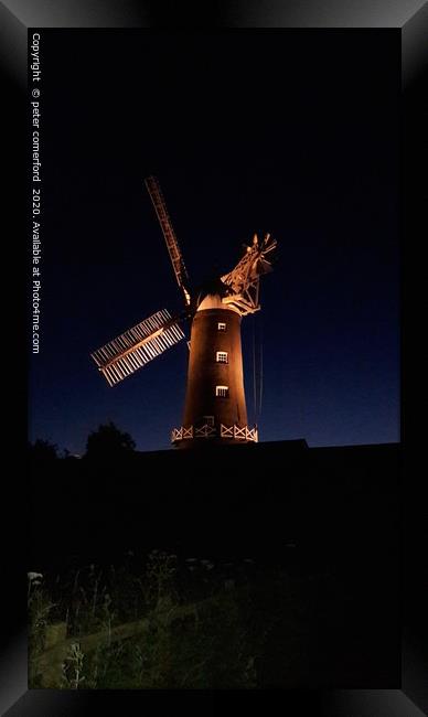 skidby windmill Framed Print by peter comerford