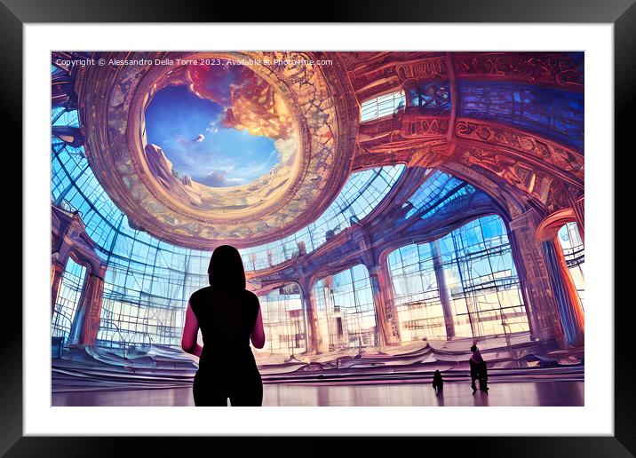 surreal architecture Framed Mounted Print by Alessandro Della Torre