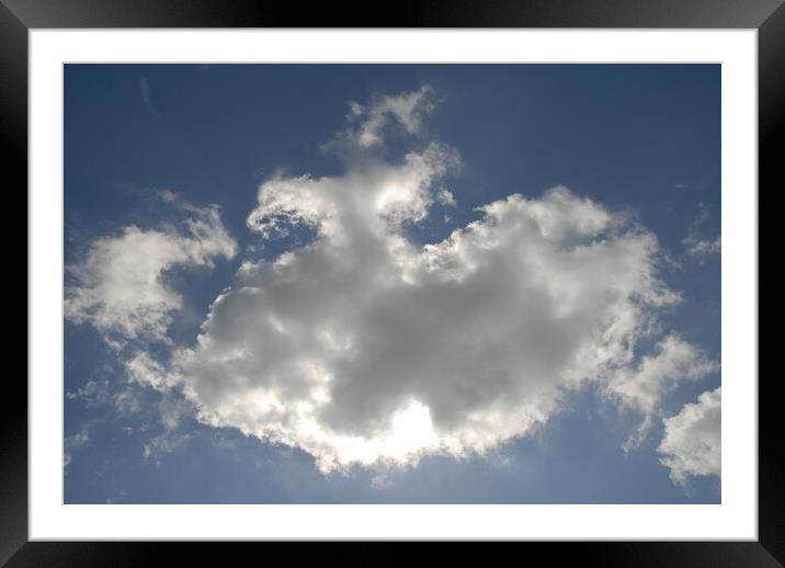 Clouds in a blue sky Framed Mounted Print by Alessandro Della Torre