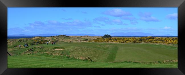 Royal Troon Postage Stamp and Arran Framed Print by Allan Durward Photography