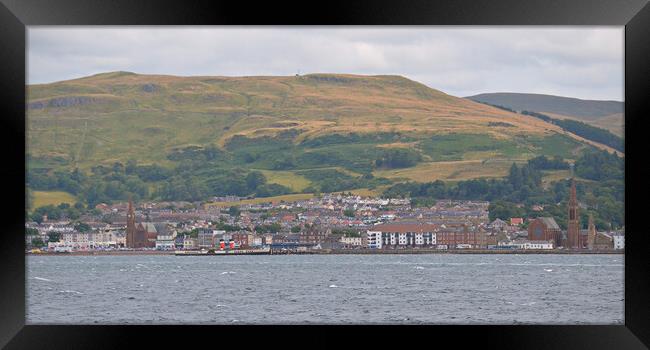 Overview of Largs, Waverley docked Framed Print by Allan Durward Photography