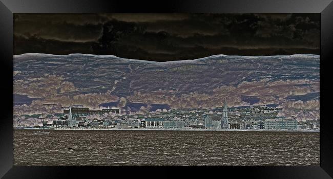 Abstract view of Largs, Scotland Framed Print by Allan Durward Photography