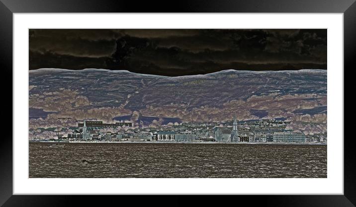 Abstract view of Largs, Scotland Framed Mounted Print by Allan Durward Photography