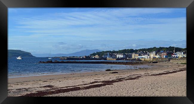 Millport beach and harbour Framed Print by Allan Durward Photography