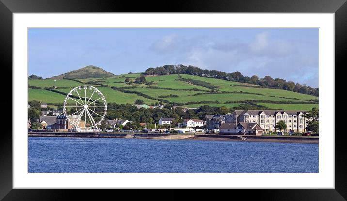 Largs seafront view, North Ayrshire Framed Mounted Print by Allan Durward Photography