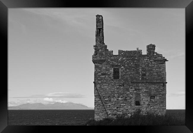 Greenan castle Ayr and Arran Framed Print by Allan Durward Photography