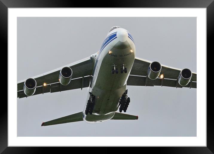 Antonov 124 underside Framed Mounted Print by Allan Durward Photography