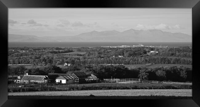 A country pad mono Framed Print by Allan Durward Photography