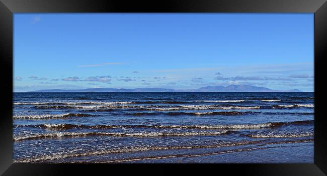 Isle of Arran viewed from Troon Framed Print by Allan Durward Photography