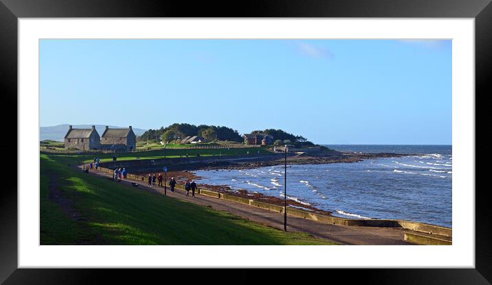 Prestwick prom walk Framed Mounted Print by Allan Durward Photography