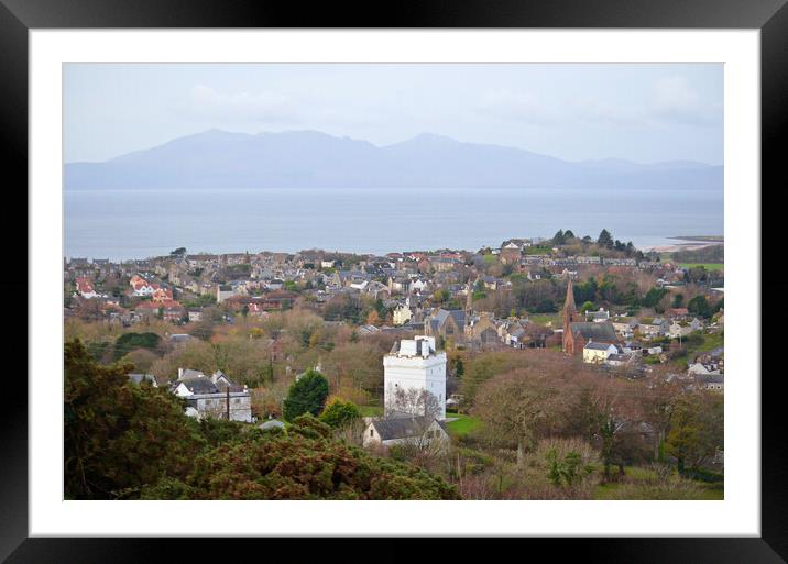 West Kilbride and Arran Framed Mounted Print by Allan Durward Photography