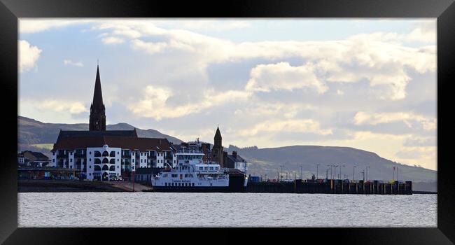 Largs ferry port Framed Print by Allan Durward Photography