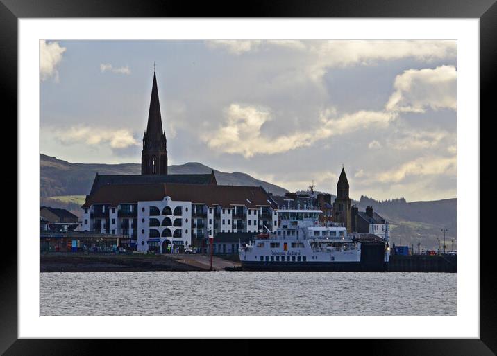 Largs ferry terminal Framed Mounted Print by Allan Durward Photography