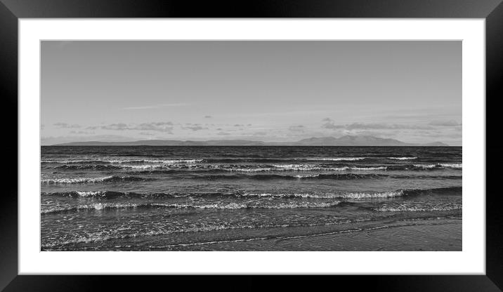Isle of Arran panorama (Troon view) Framed Mounted Print by Allan Durward Photography